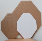 IPSC Miniature (60%) Cardboard targets White Back - 100 Pack
