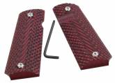DAA 1911 G10 Grips, Red DAA 1911 G10 Grips, Red