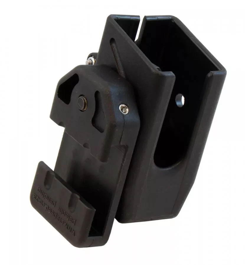 1 SILVER SAFARILAND DOUBLE ALPHA CR SPEED COMPATIBLE BILLET ALUMINUM MAG POUCH 