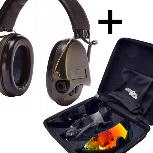 Combo: Sordin Supreme Pro (Green) and DAA Tango Glasses