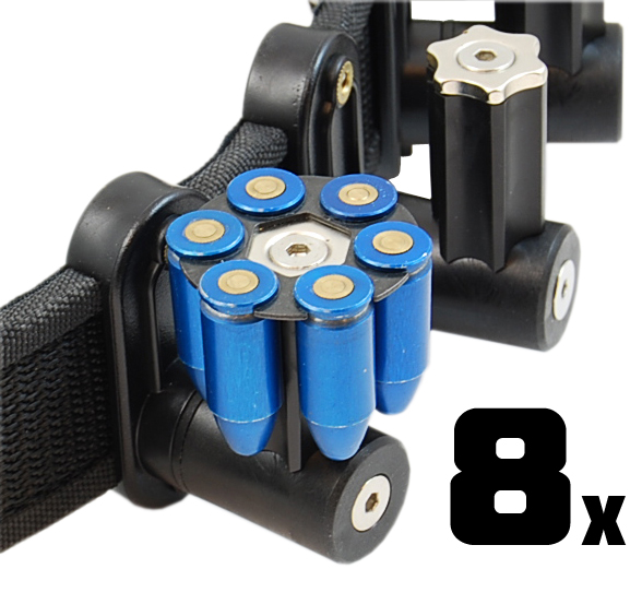 Combo: 8x DAA Magnetic 6 shot 45 Moon-Clip Holder