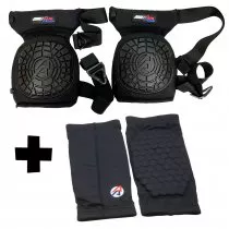Cho-Pat Ginocchiera Dual Action A Coppia, Supporto Per Dolore E Mobilità, Taglia S (30,5-35,6 Cm), Nero