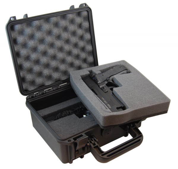 Double Alpha small pistol hard case.