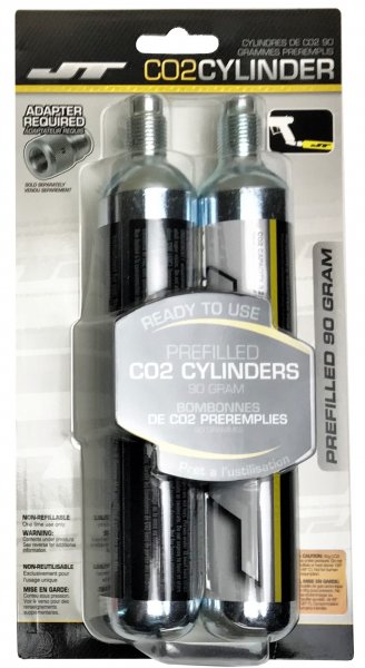 CoolFire Pre-Filled 90gr CO2 Tank 2-pack