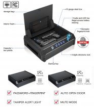 CED Elite Series Deluxe Biometric Drawer Pistol Safe